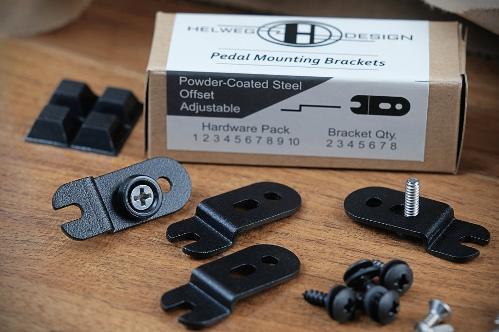 guitar pedal mount Pedal Mounting Brackets (Offset)